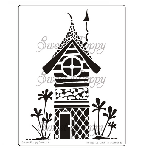 Fairy Zen House Metal Stencil Sweet Poppy SP1-165