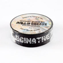 Load image into Gallery viewer, Joyful Words (Dark) Washi Tape AALL &amp; Create #28