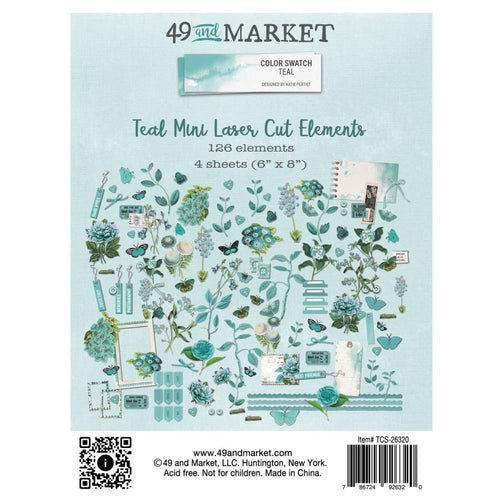 Teal - Mini Laser Cut Elements 49 & Market TCS-26320
