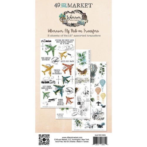 Wherever - Fly Rub On Transfers 49 & Market WHE-26054
