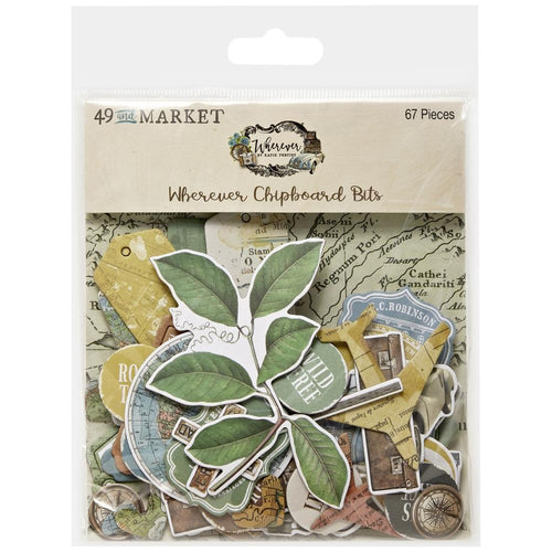 Wherever - Chipboard Bits 49 & Market WHE-26122