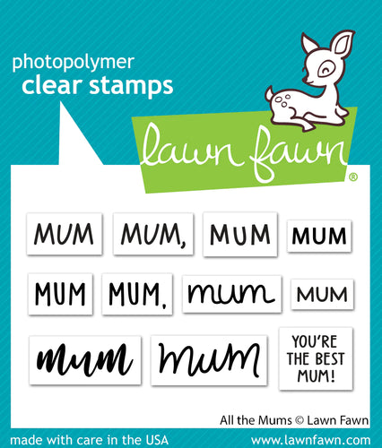 All the Mums Clear Stamp Lawn Fawn LF3457
