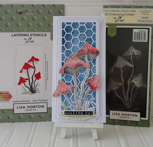 Fairy Pedestals Layering Stencils Lisa Horton LHCAS039