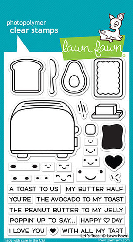 Let’s Toast Stamp Set LF1820 Lawn Fawn