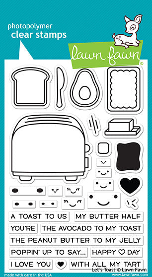 Let’s Toast Stamp Set LF1820 Lawn Fawn