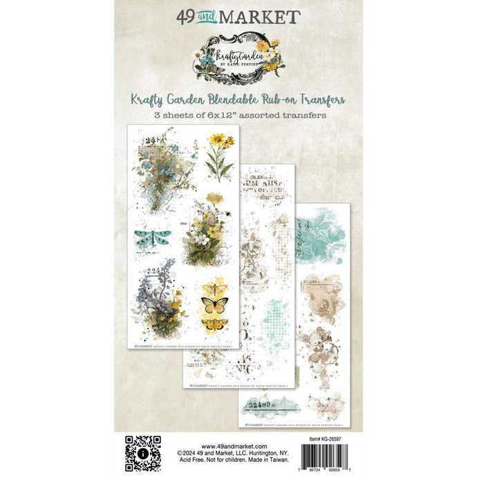Krafty Garden - Blendable Rub-on Transfers 49 & Market KG26597