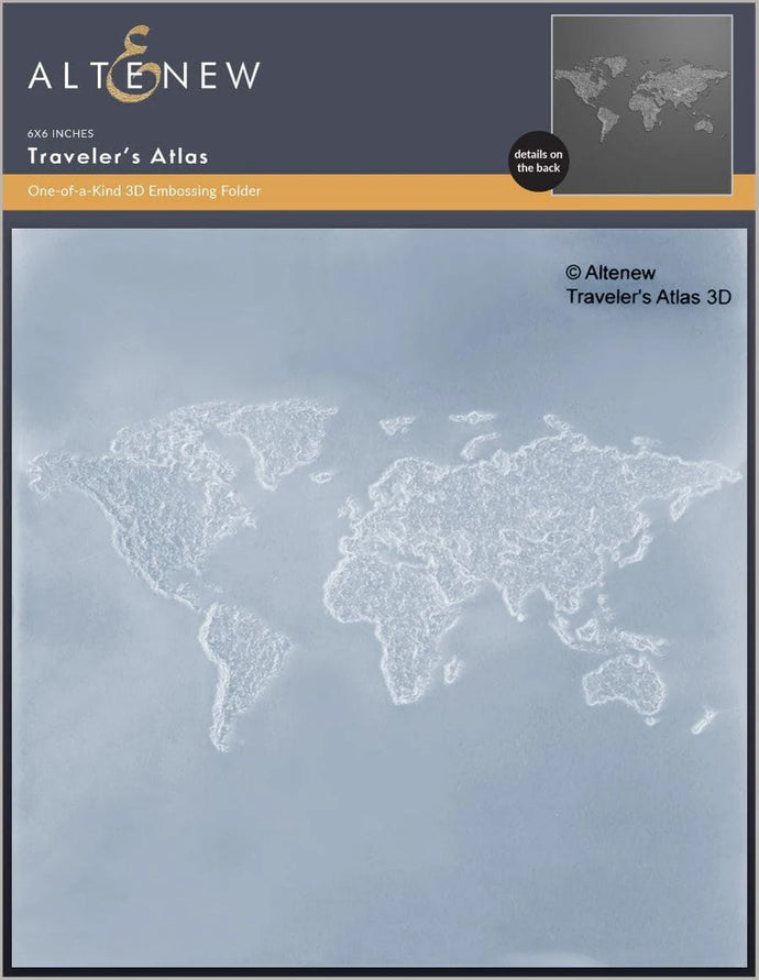 Traveler’s Atlas 3D Embossing Folder Altenew