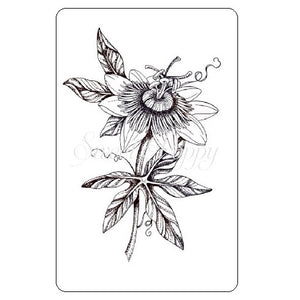 Passion Flower Stamp Sweet Poppy SPSTMP_passionflower