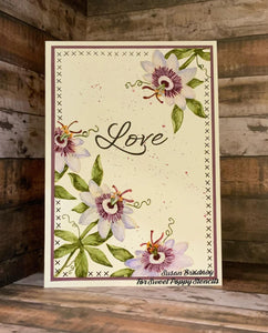 Passion Flower Stamp Sweet Poppy SPSTMP_passionflower