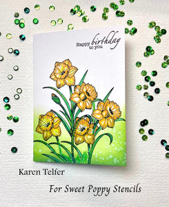 Daffodil Stamp Sweet Poppy SPSTMP_daffodil