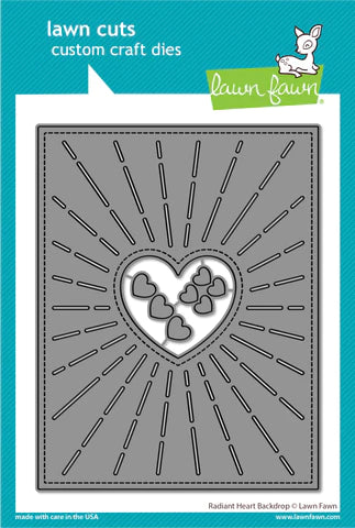 Radiant Heart Backdrop Dies LF3320 Lawn Fawn