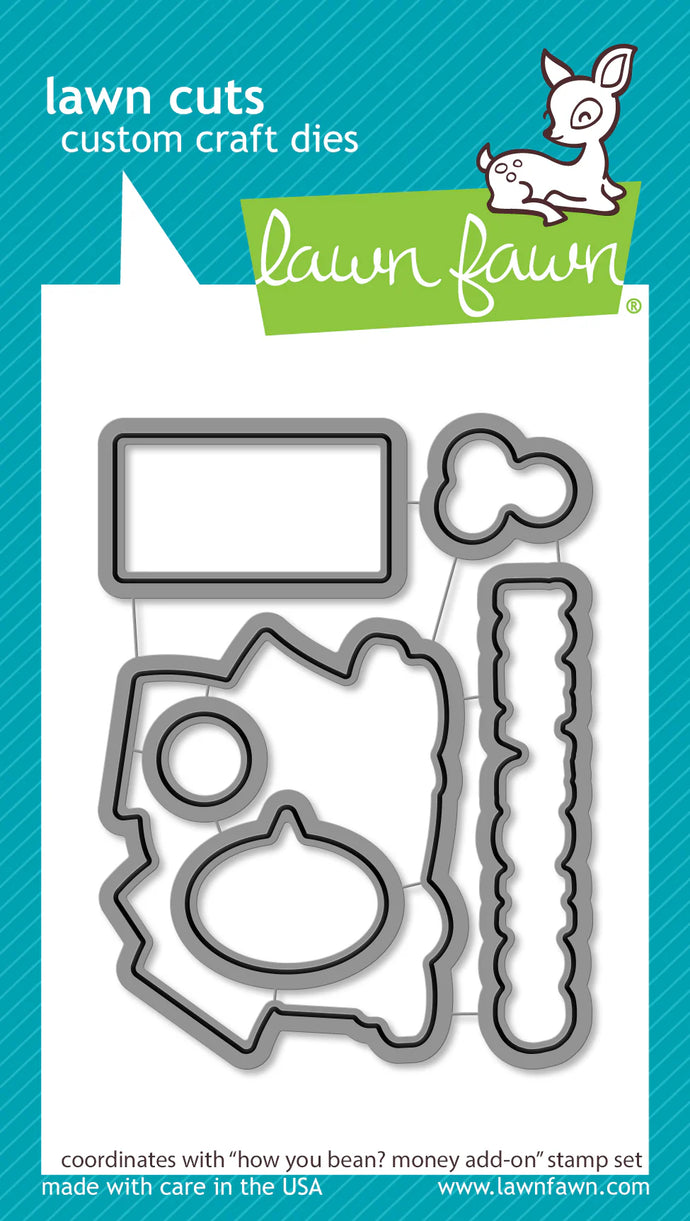 How You Bean? Money Add On Dies Lawn Fawn LF3420