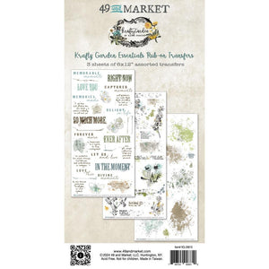 Krafty Garden - Essentials Rub On Transfers 49 & Market KG26610