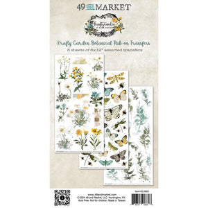 Krafty Garden - Botanical Rub On Transfers 49 & Market KG26603