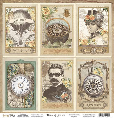 House of Science 12x12” Paper ScrapBoys HOSC-05