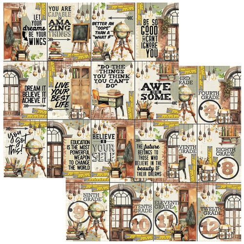 You Did It Academia 12x12 Paper 49 & Market AC28157