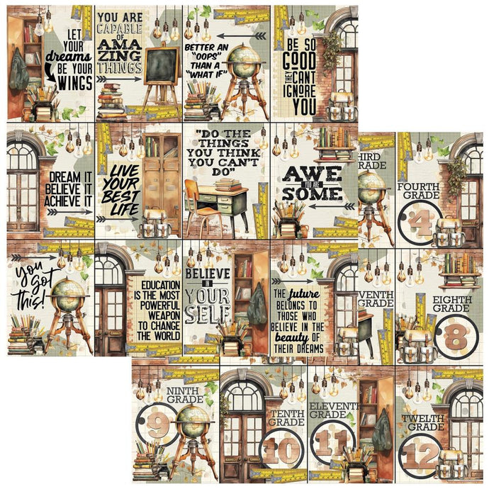 You Did It Academia 12x12 Paper 49 & Market AC28157
