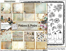 Load image into Gallery viewer, Potions &amp; Posies 12x12” Paper Collection Bee Arty BA0469
