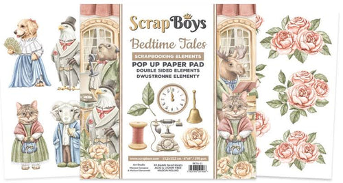 Bedtime Tales 6x6” Pop Up Paper Pad ScrapBoys BETA-11