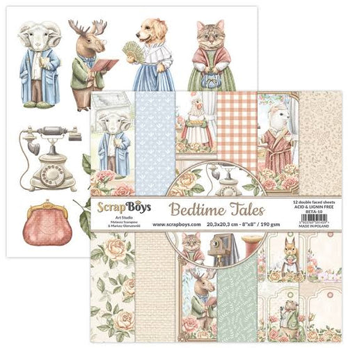 Bedtime Tales 8x8” Paper Pad ScrapBoys BETA-10