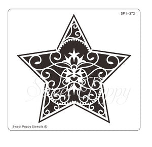 Christmas Star Metal Stencil Sweet Poppy SP1-372