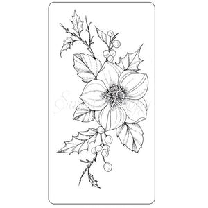 Christmas Rose Stamp Sweet Poppy SPSTMP_CHRISROSE