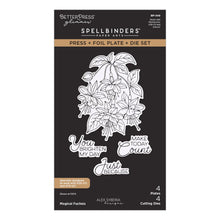 Load image into Gallery viewer, Magical Fuchsia Press and Foil Plate + Dies Spellbinders BP-349