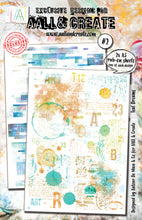 Load image into Gallery viewer, Teal Dreams #2 Rub-on Sheets 2x A5 Aall &amp; Create