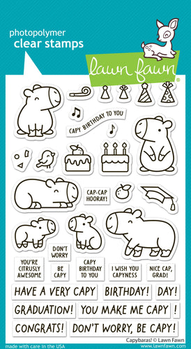 Capybaras Stamp Set Lawn Fawn LF3764