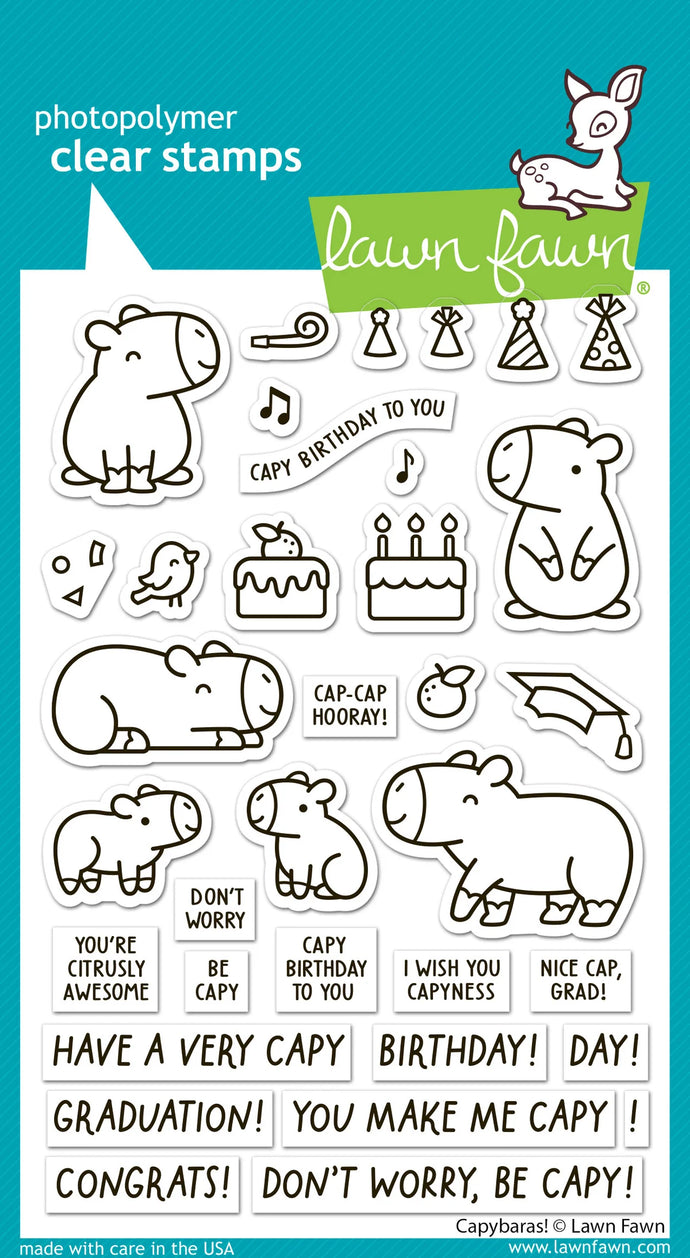 Capybaras Stamp Set Lawn Fawn LF3764