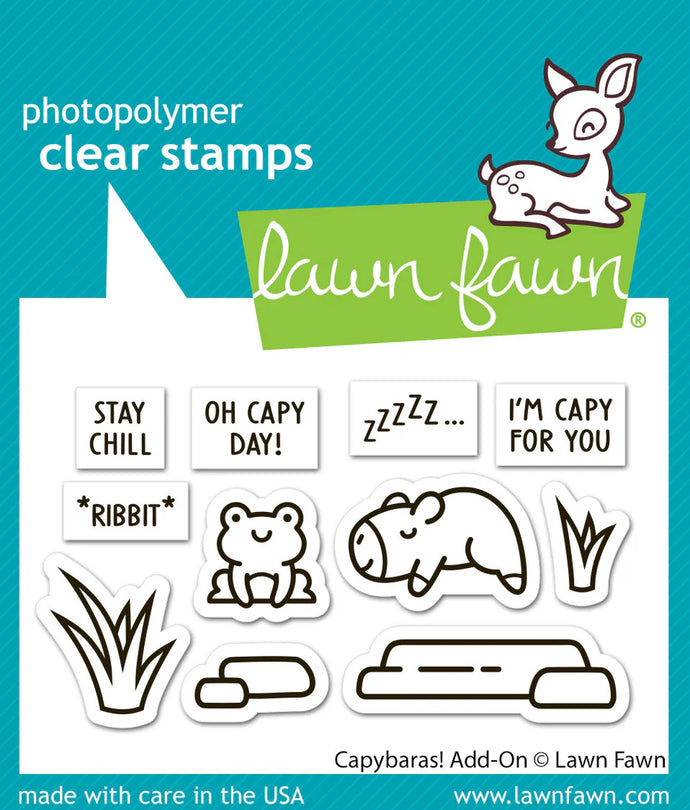 Capybaras! add on stamp Lawn Fawn LF3767