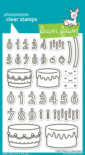Cake It Easy Stamps Lawn Fawn LF3770