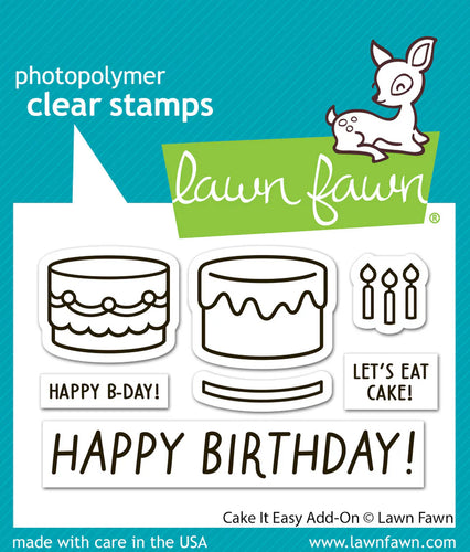 Cake It Easy add on Stamp Lawn Fawn LF3773