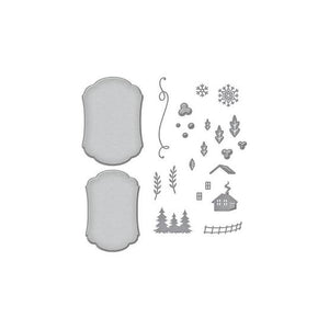 Winter Label Motifs Dies S4-1240 Spellbinders