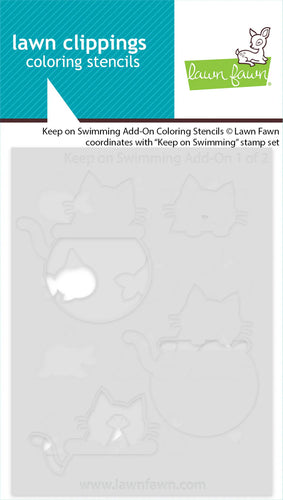 Keep on Swimming add on Colouring Stencils Lawn Fawn LF3786