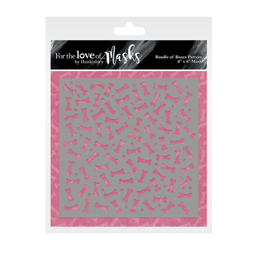 Bundle of Bones 6x6” Stencil / Mask FTLM349 Hunkydory
