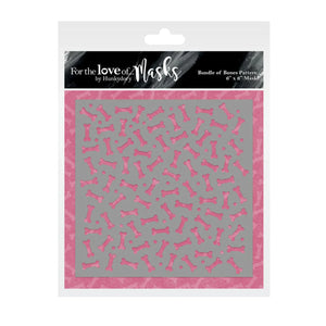 Bundle of Bones 6x6” Stencil / Mask FTLM349 Hunkydory