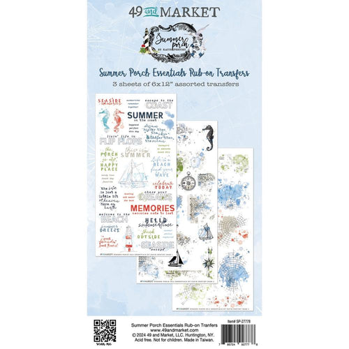 Summer Porch - Essentials Rub On Transfers SP-27778 49 and Market