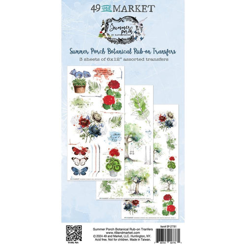Summer Porch - Botanical Rub On Transfers SP-27761 49 and Market
