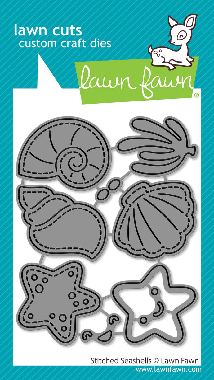 Stitched Seashells Dies Lawn Fawn LF3805