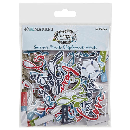 Summer Porch - Chipboard Words SP-27853 49 and Market