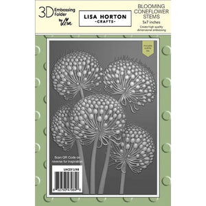 Blooming Coneflower Stems 3D Embossing Folder & Die LHCEF198