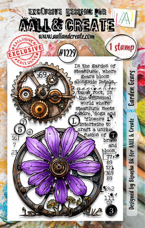 Garden Gears A7 Clear Stamps #1229 AALL & Create