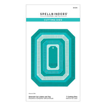 Load image into Gallery viewer, Emerald Cut Label and Tag Nested Cutting Dies S5-641
