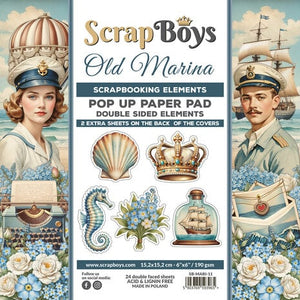 Old Marina Pop Up 6x6” Fussy Cutting Pad SB-MARI-11
