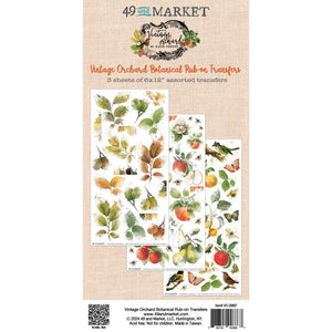 Vintage Orchard  - Botanical Rub-On Transfers 49 & Market VO-28867
