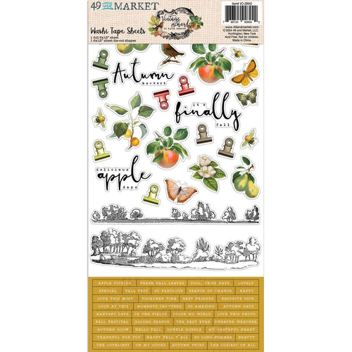 Vintage Orchard - Washi Tape Sheets 49 & Market VO-28942