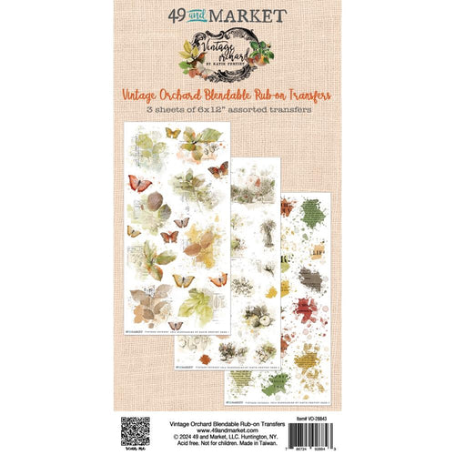 Vintage Orchard - Blendable Rub-On Transfers 49 & Market VO-28843