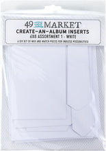 Load image into Gallery viewer, Create An Album Inserts 6x8 Assortment 1 White 49 &amp; Market CAA-32819