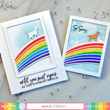 Load image into Gallery viewer, Rainbow Bridge 4x6” Clear Greetings Waffle Flower 271238